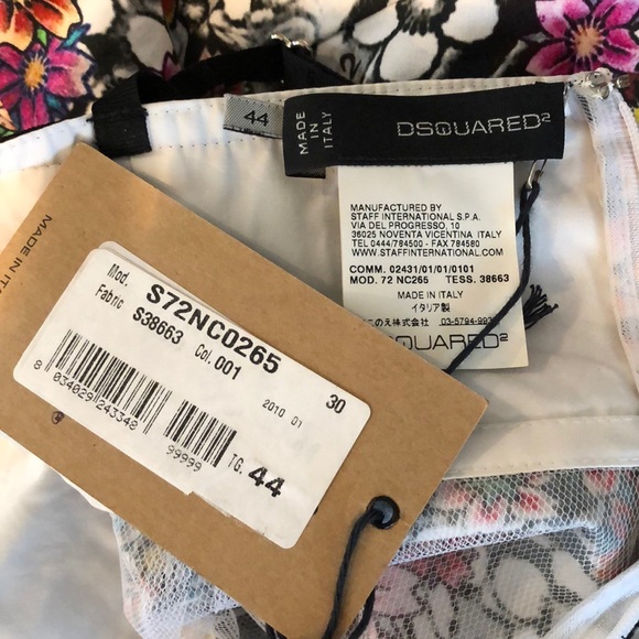 NWT Dsquared2 Bustier Top Sz Italian 44/US 8 - Picture 15 of 16